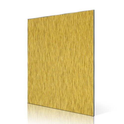 AL09 Gold Brushed Aluminum Composite Panel